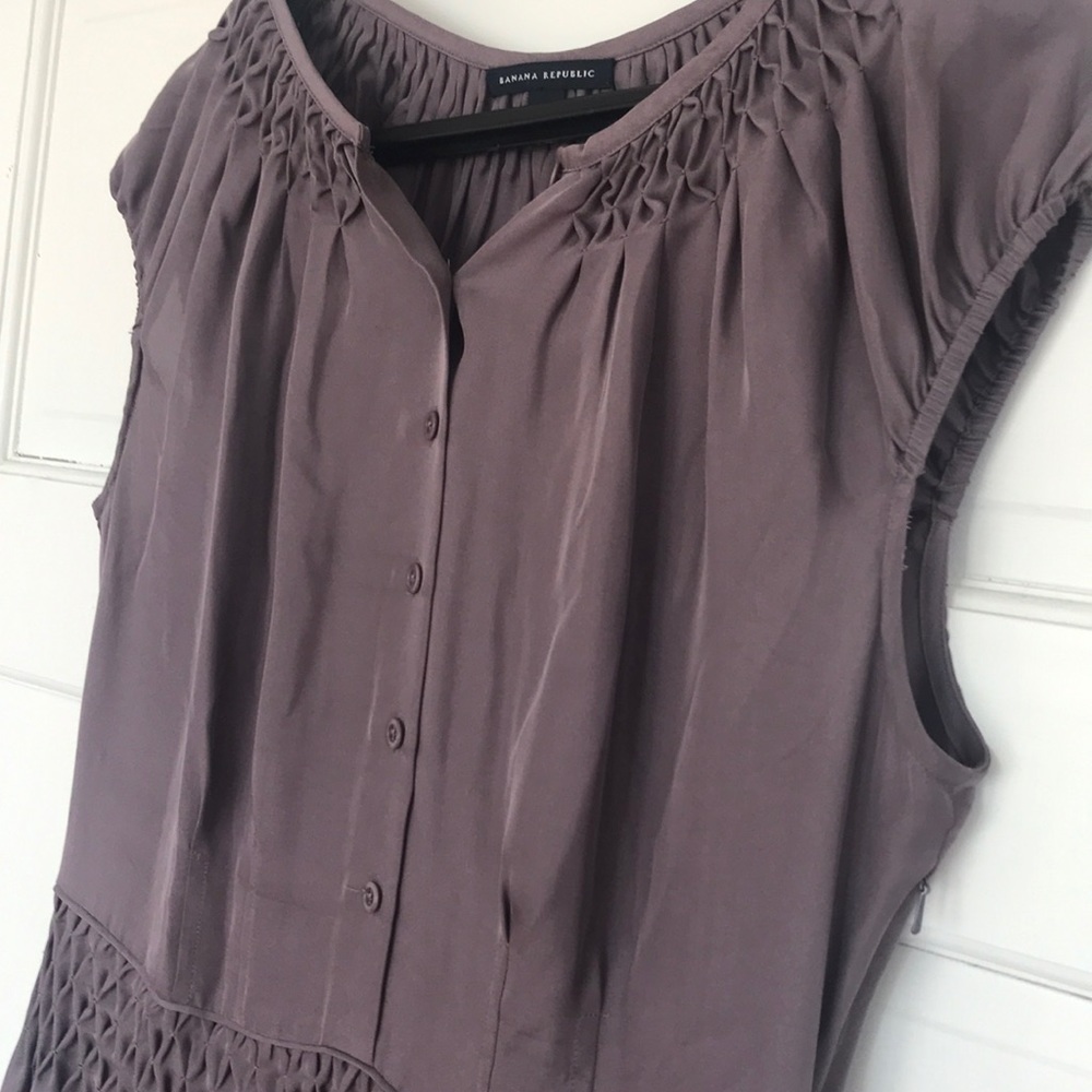 Banana Republic 100% silk lilac dress, 12T